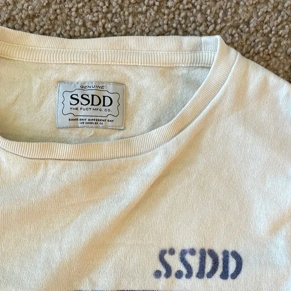 Fuct SSDD striped sweater boatneck size medium Japan - Picture 3 of 5